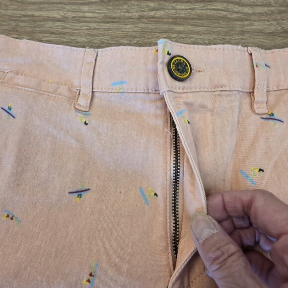 🔴 Jachs Shorts Mens 32 Surfer Print Bleecker Stretch Casual Chino Summer Beach - Picture 8 of 16